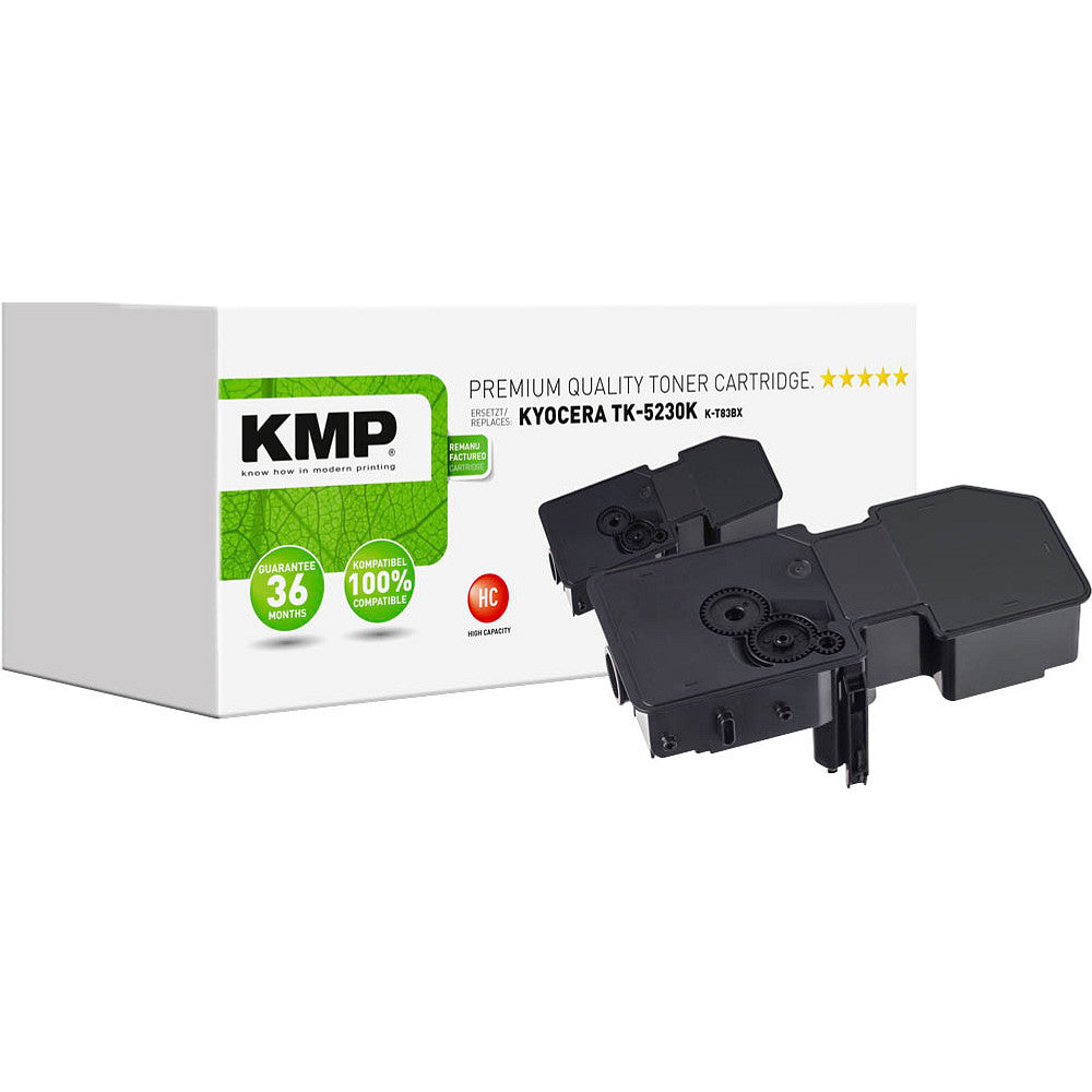 KMP K-T83BX Black Toner compatible with Kyocera TK-5230 K