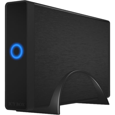 ICY BOX IB-377U3 HDD Behuizing USB3.0 voor 8,9cm 3.5 inch SATA HDD's SATA 6Gb UASP Aluminium zwart