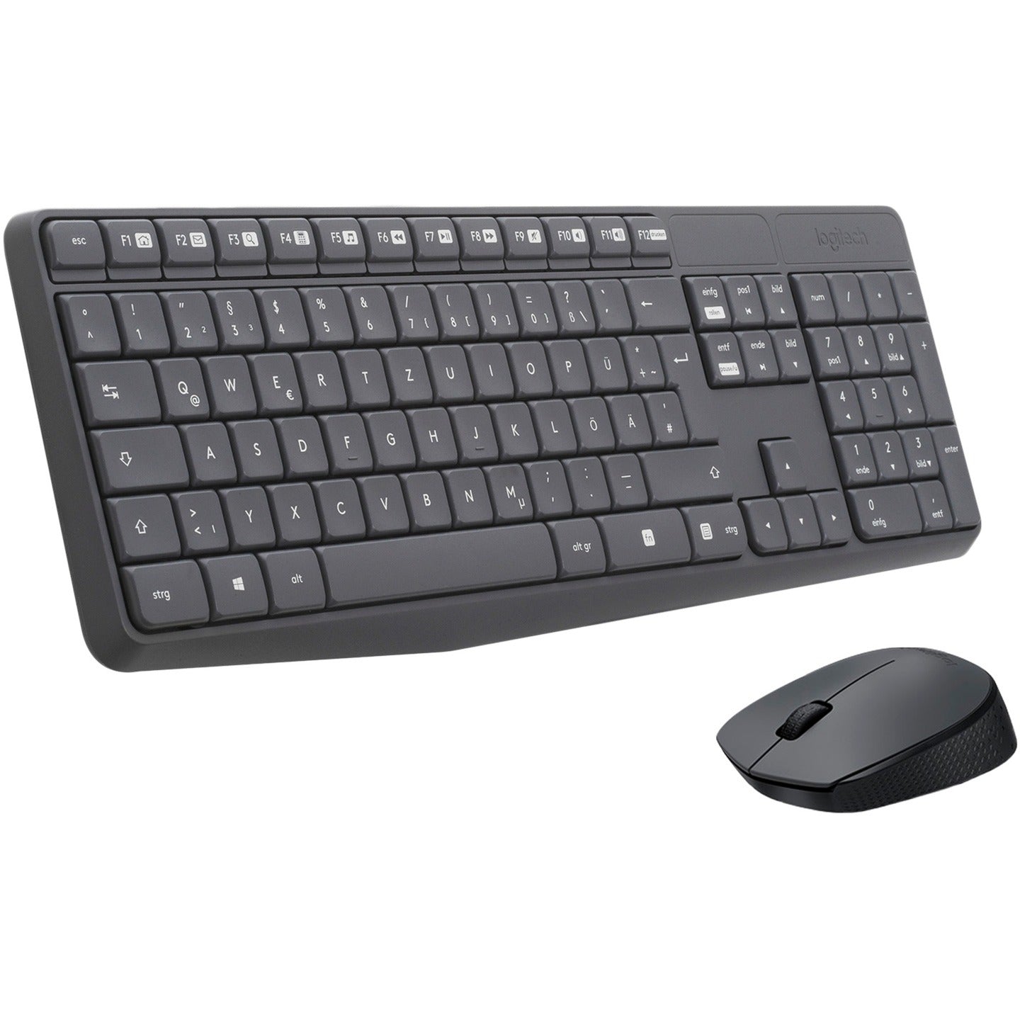 Logitech Desktop MK235 Wireless [DE] grigio scuro